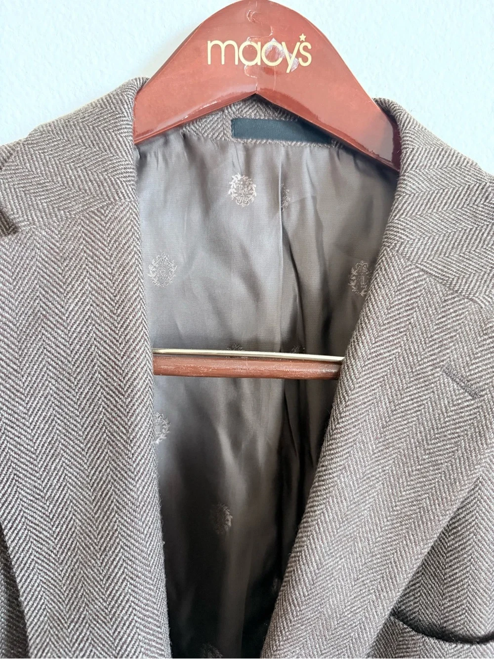 Lauren Ralph Lauren Men's Brown Herringbone Sport Coat